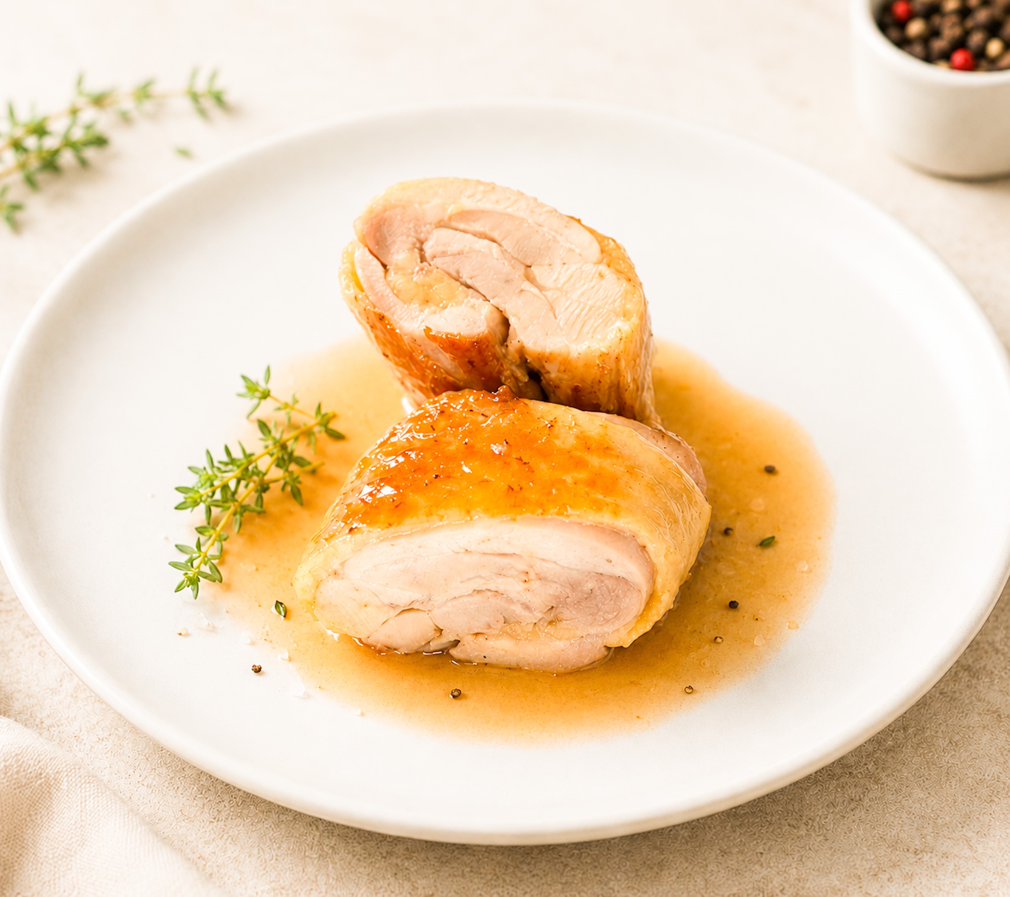 haut de cuisse de poulet cuit